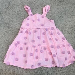 Zara Pink Kids Dress with Purple Accents